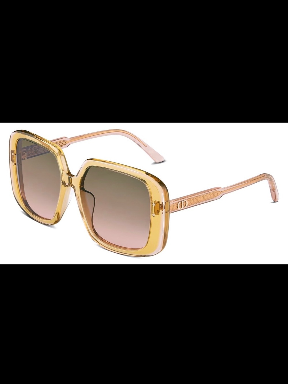 Dior DiorCannage R1U CD40209U Brown & Gold Geometric Sunglasses